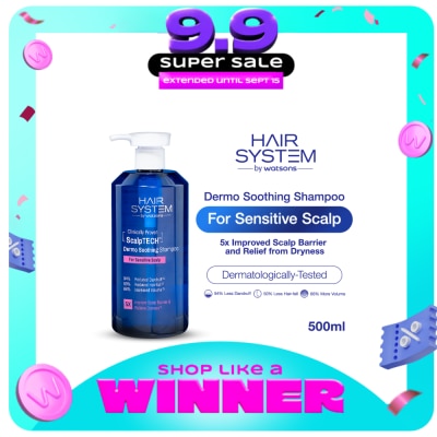 HAIR SYSTEM WS - WATSONS Hair System Scalptech Dermo Soothing Shampoo for Sensitive Scalp 500ml image
