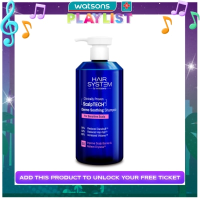 HAIR SYSTEM WS WATSONS Hair System Scalptech Dermo Soothing Shampoo for Sensitive Scalp 500ml