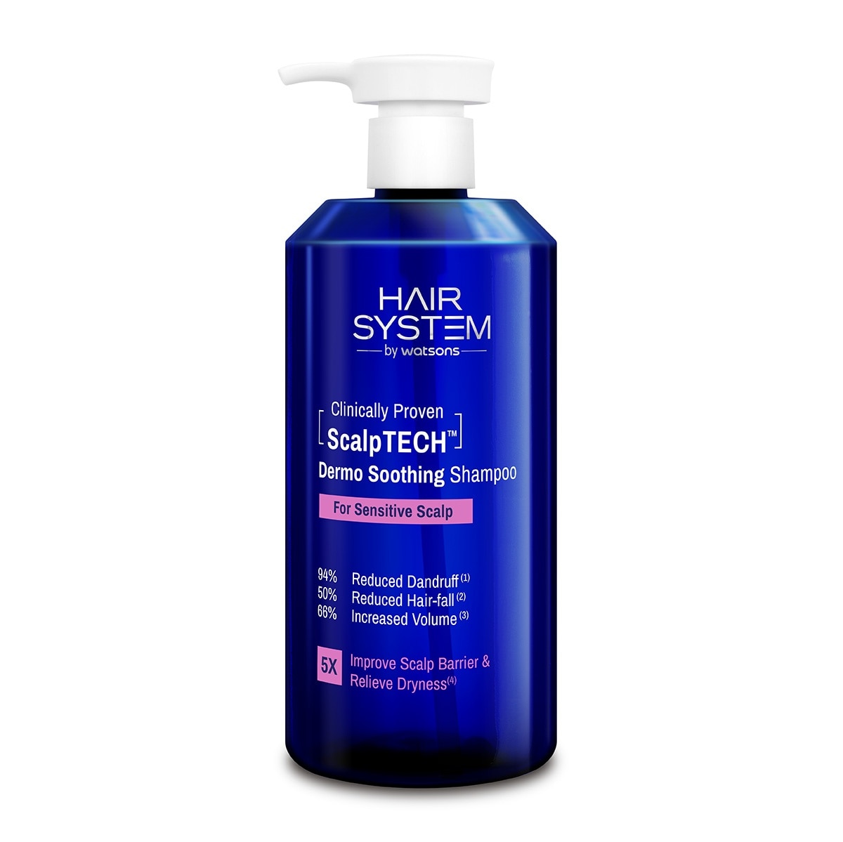 WATSONS Hair System Scalptech Dermo Soothing Shampoo for Sensitive Scalp 500ml