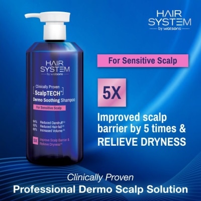 HAIR SYSTEM WS - WATSONS Hair System Scalptech Dermo Soothing Shampoo for Sensitive Scalp 500ml