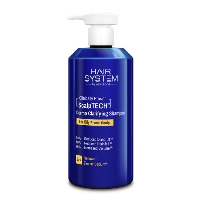 WATSONS WATSONS Hair System Scalptech Dermo Clarifying Shampoo for Oily Prone Scalp 500ml