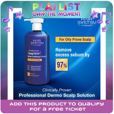 HAIR SYSTEM WS - WATSONS Hair System Scalptech Dermo Clarifying Shampoo for Oily Prone Scalp 500ml