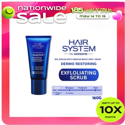 HAIR SYSTEM WS - WATSONS Hair System Scalptech Dermo Restoring Exfoliating Scrub 160g