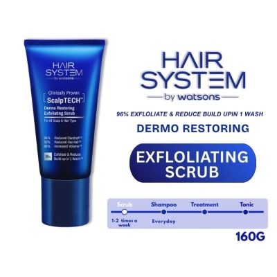 HAIR SYSTEM WS WATSONS Hair System Scalptech Dermo Restoring Exfoliating Scrub 160g