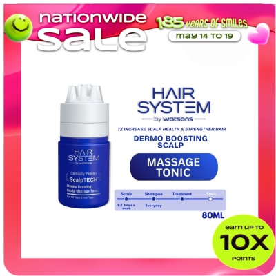 HAIR SYSTEM WS - WATSONS Hair System Scalptech Dermo Boosting Scalp Massage Tonic 80ml