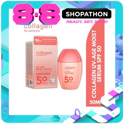COLLAGEN WS - WATSONS COLLAGEN UV-Age Moist Sun Serum SPF 50 PA++++ 50ml image