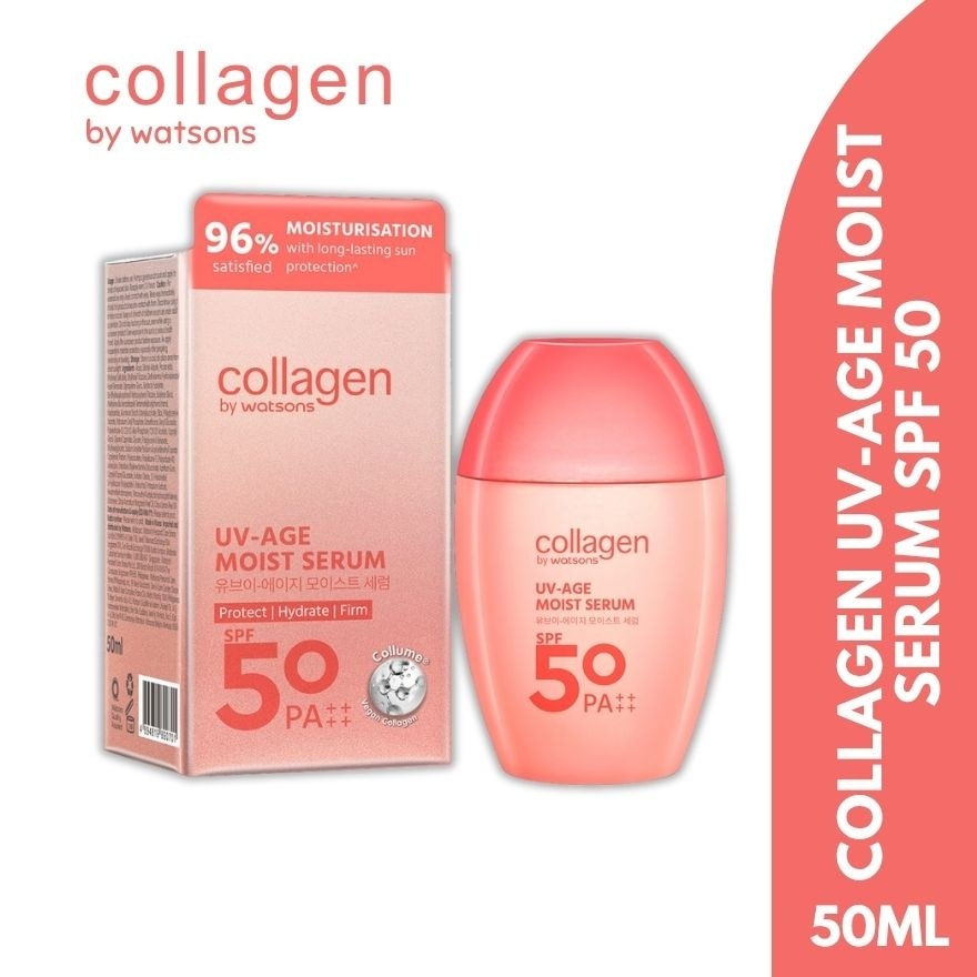 WATSONS COLLAGEN UV-Age Moist Sun Serum SPF 50 PA++++ 50ml
