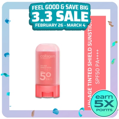 COLLAGEN WS WATSONS COLLAGEN UV-Age Shield Stick SPF 50 PA++++ 18g