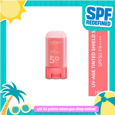 COLLAGEN WS - WATSONS COLLAGEN UV-Age Shield Stick SPF 50 PA++++ 18g