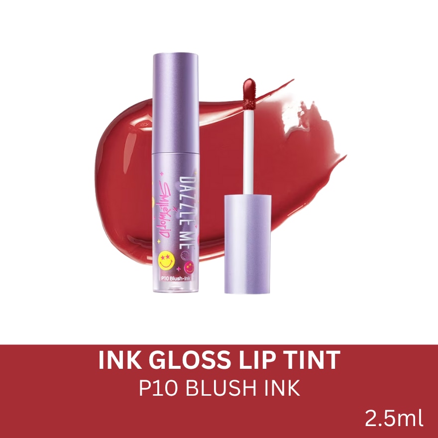DAZZLE ME x Smiley World Ink Gloss Lip Tint P10 Blush Ink 2.5ml