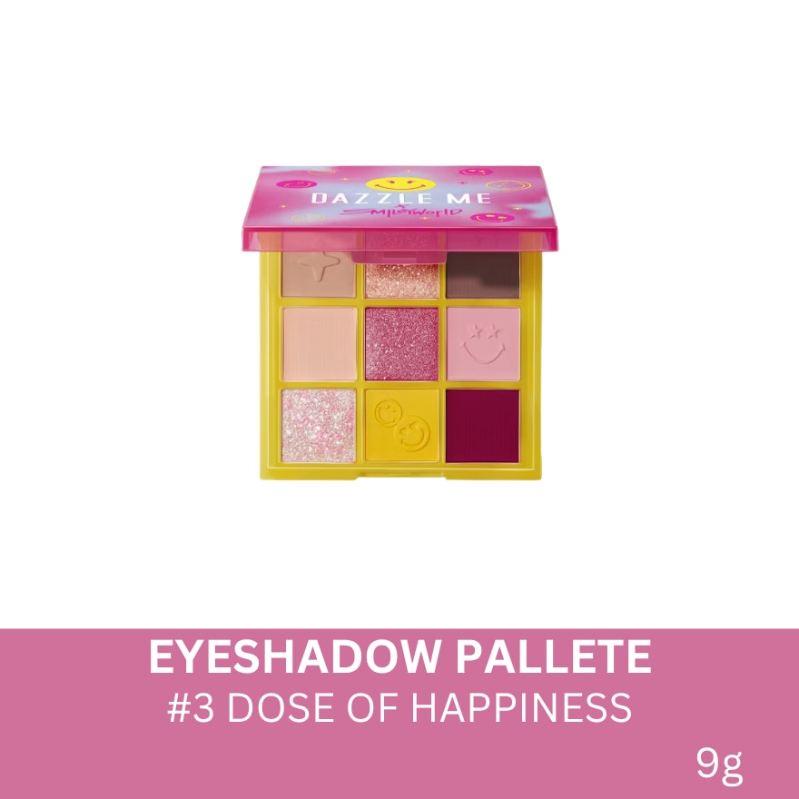DAZZLE ME x Smiley World Eyeshadow Pallete #03 Dose of Happines 9g