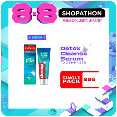 CLOSE UP - CLOSEUP White Now Detox Cleanse Serum Toothpaste Twin Pack 85g image