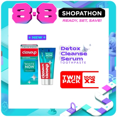 CLOSE UP - CLOSEUP White Now Detox Cleanse Serum Toothpaste Twin Pack 100g image