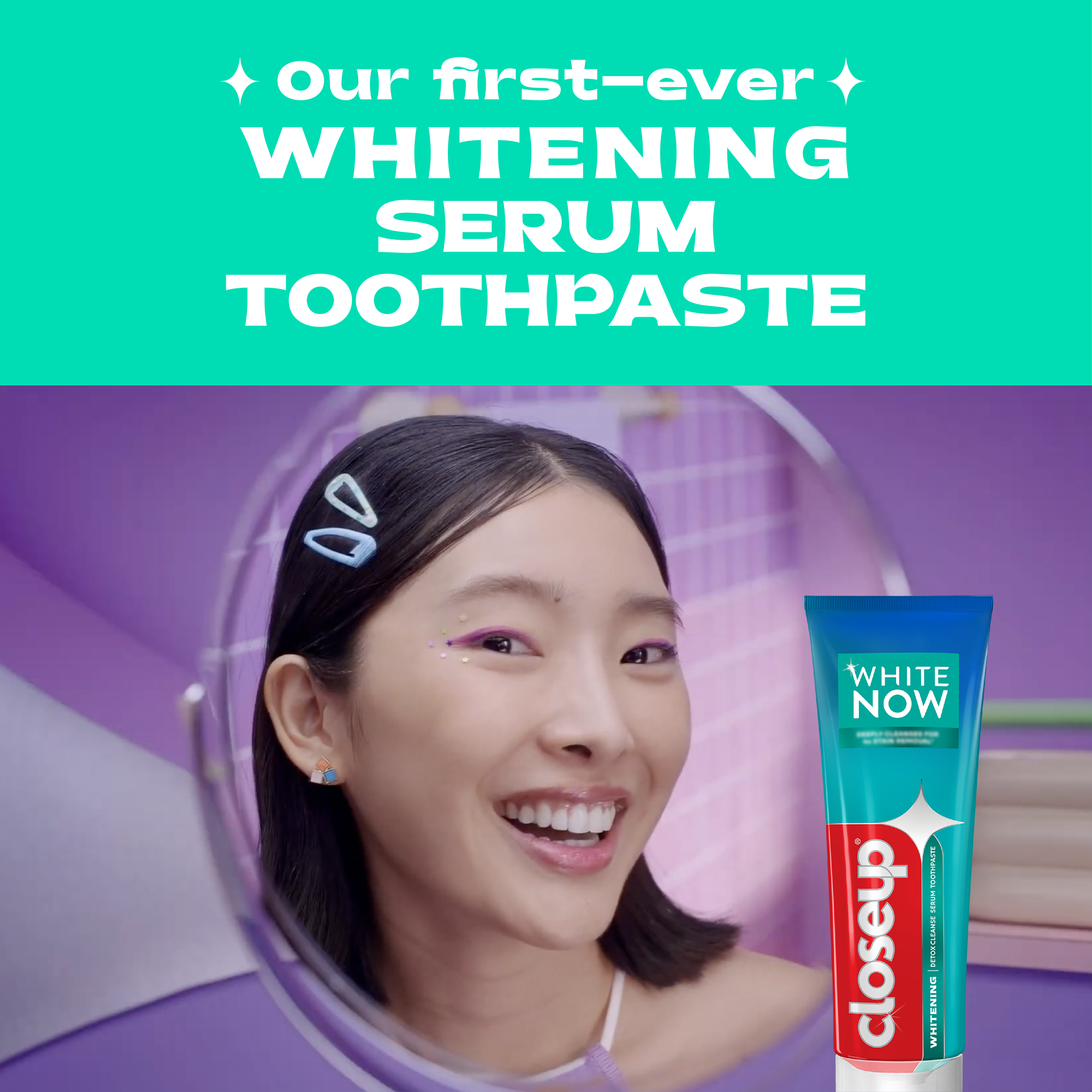 CLOSEUP White Now Detox Cleanse Serum Toothpaste Twin Pack 100g