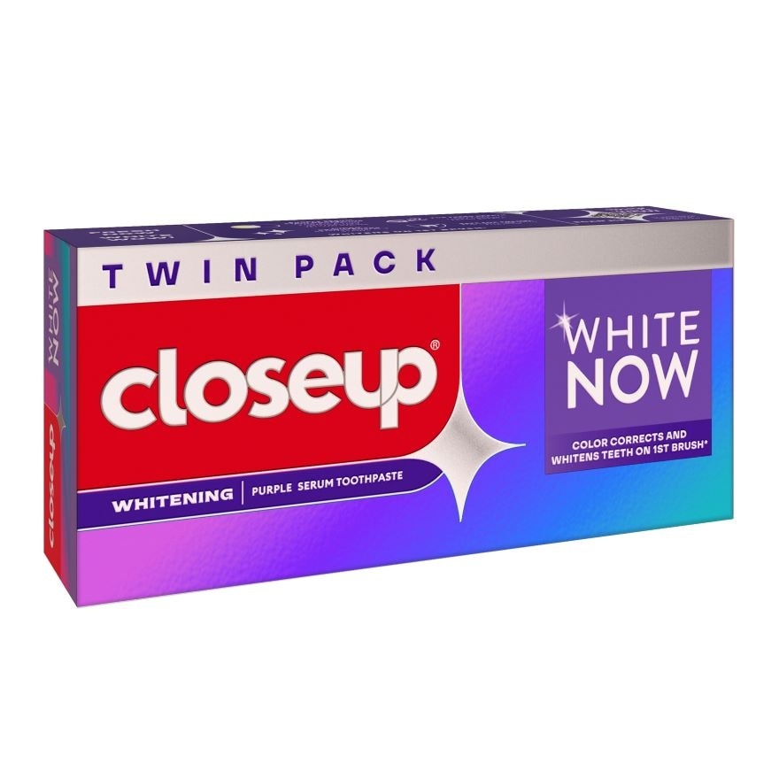 CLOSEUP White Now Purple Serum Toothpaste Twin Pack 100g