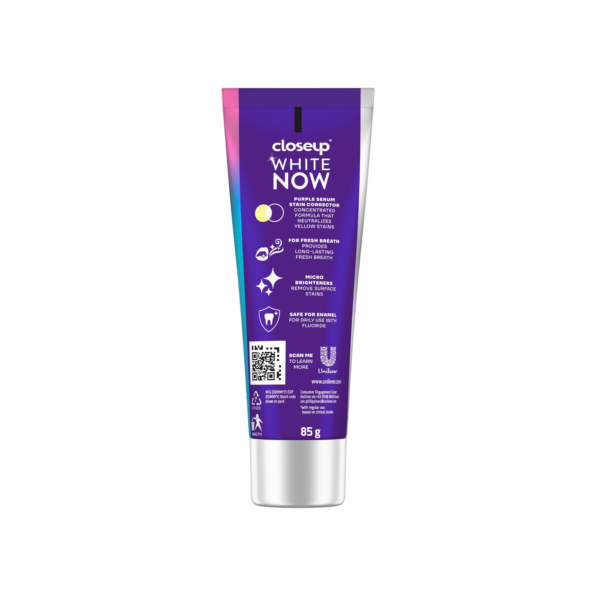 CLOSEUP White Now Purple Serum Toothpaste 85g