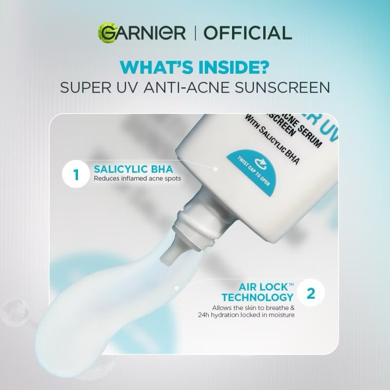 GARNIER Anti Acne UV Sunscreen 30ml image