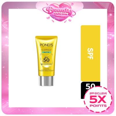 PONDS - PONDS UV Miracle Matte Sunscreen SPF 50 PA++++ 50g