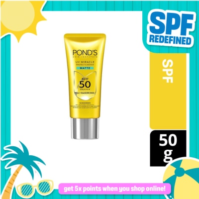 PONDS - PONDS UV Miracle Matte Sunscreen SPF 50 PA++++ 50g