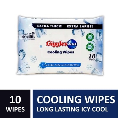 GIGGLES GIGGLES Plus Cooling Wipes 10 Pieces