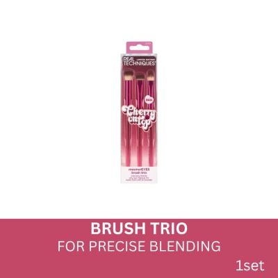REAL TECHNIQUES REAL TECHNIQUES Cherry On Top Mesmer Eyes Brush Trio