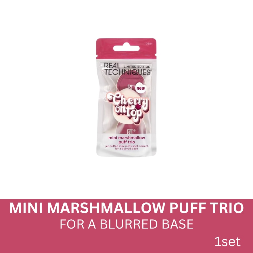 REAL TECHNIQUES Chery On Top Mini Marshmallow Puff Trio