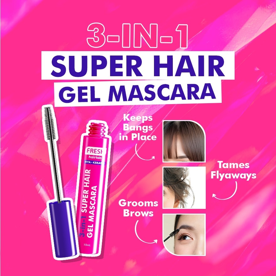FRESH Hairlab Hya + Keratin 3 in 1 Super Hair Gel Mascara 10ml