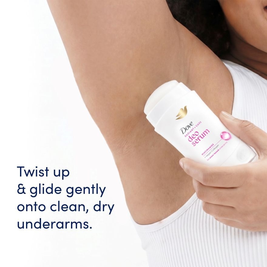 DOVE Radiant + Care Deodorant Serum Stick Niacinamide + Vegan Collagen 40g image