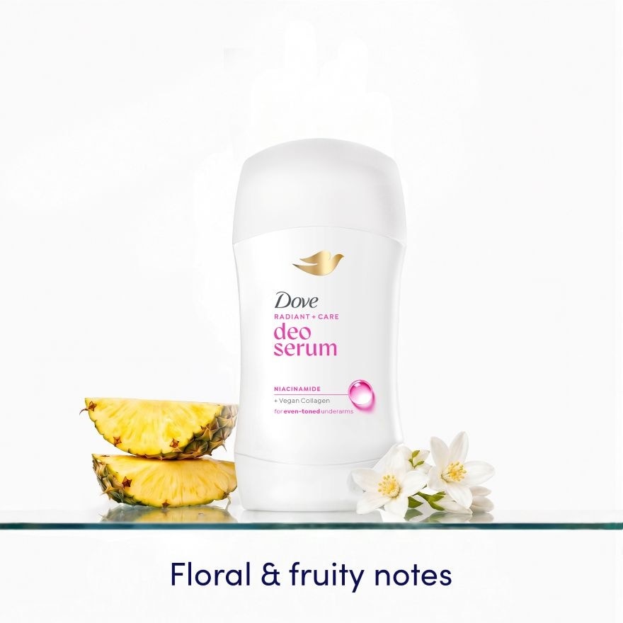 DOVE Radiant + Care Deodorant Serum Stick Niacinamide + Vegan Collagen 40g image