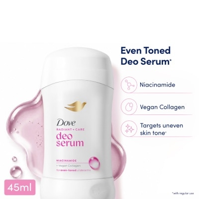 DOVE - DOVE Radiant + Care Deodorant Serum Stick Niacinamide + Vegan Collagen 40g image