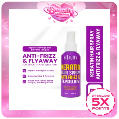GLAMWORKS - GLAMWORKS Keratin Hair Spray Anti Frizz & Fly Away 50ml