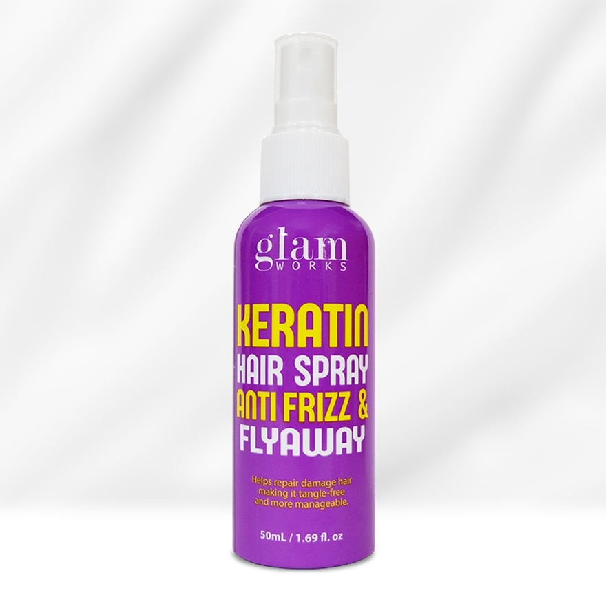 GLAMWORKS Keratin Hair Spray Anti Frizz & Fly Away 50ml