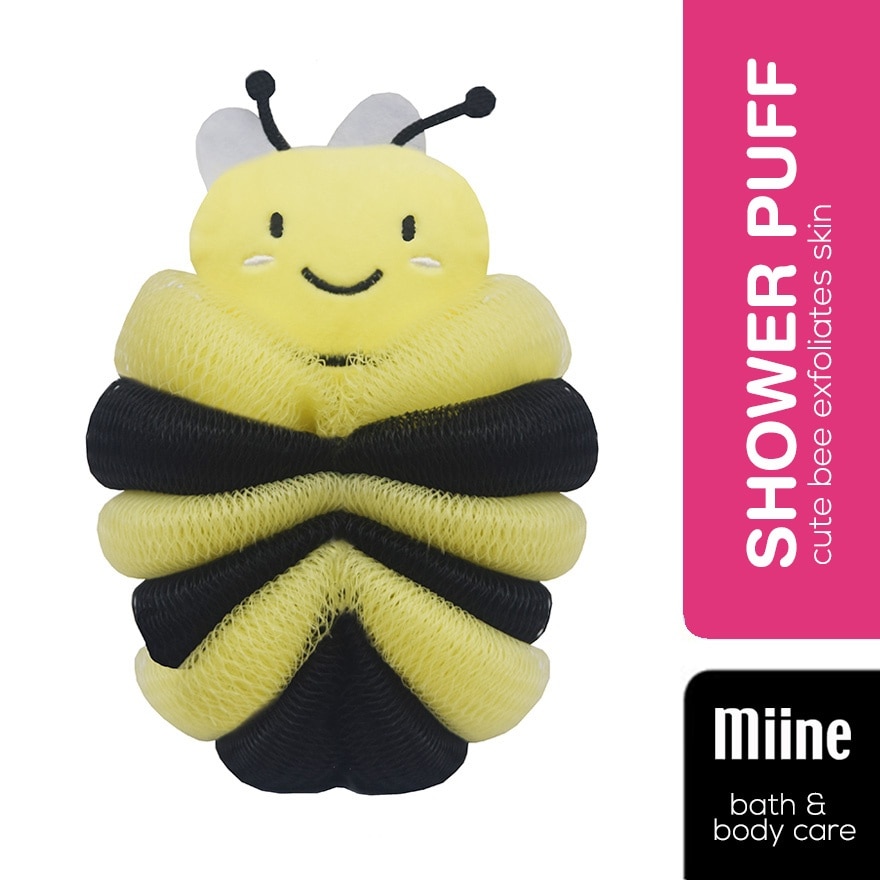 MIINE Bee Shower Puff