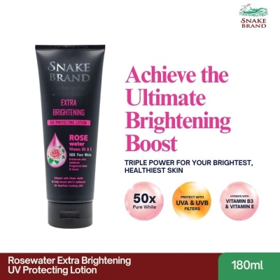 SNAKE BRAND SNAKE BRAND Herbaceutic Rose Water Extra Brightening UV Protecting Lotion 180ml