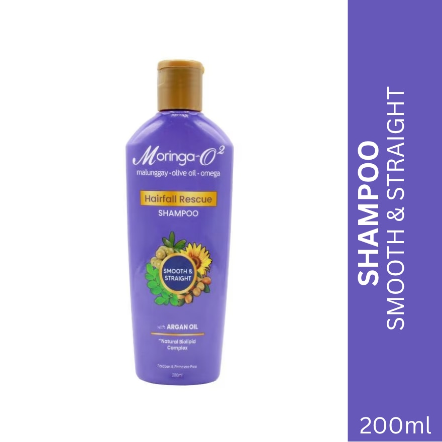 MORINGA-O2 Herbal Hair Fall Rescue Shampoo Smooth & Straight 200ml