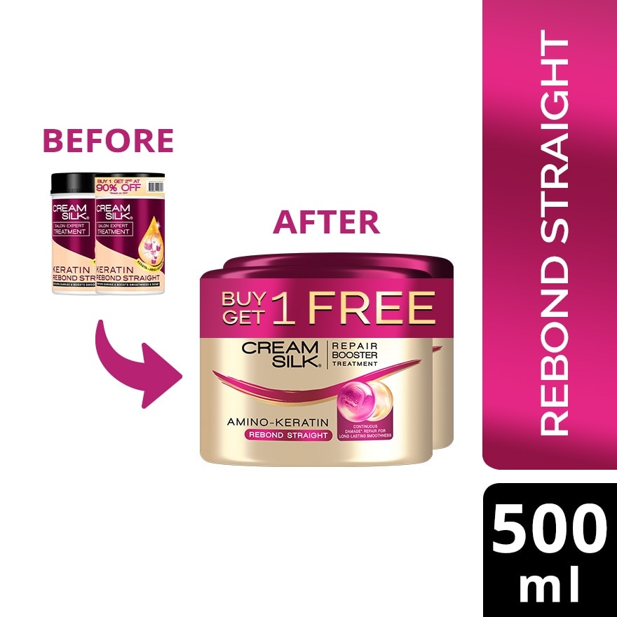 CREAMSILK Treatment Amino Keratin Rebond Straight 500ml