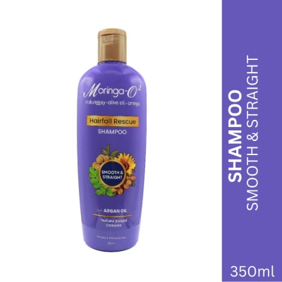 MORINGA MORINGA-O2 Herbal Hair Fall Rescue Shampoo Smooth & Straight with Argan Oil 350ml