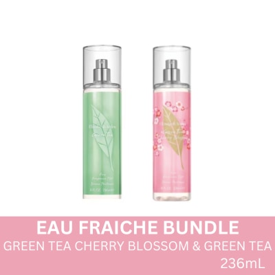 ELIZABETH ARDEN ELIZABETH ARDEN Eau Fraiche Green Tea Cherry Blossom & Green Tea Body Mist Bundle 236ml