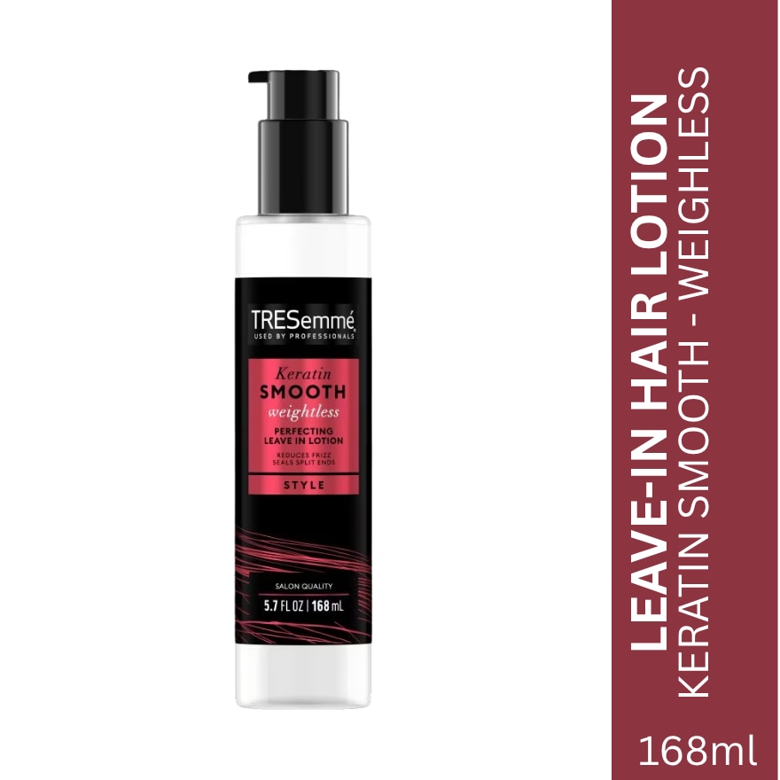 TRESEMME Keratin Smooth Weightless Perfecting Leave in Lotion Style 168ml