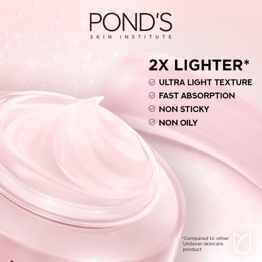 PONDS Bright Miracle Ultra Light Biome Gel Niasorcinol Moisturizer 20g