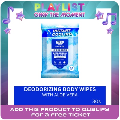 FRESH - FRESH Skinlab K-Aloe Ice -3°C Cooling Deodorizing Body Wipes 30 Piece