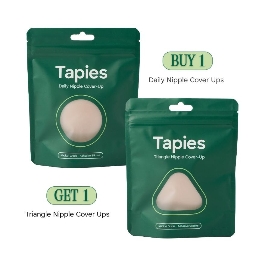TAPIES Daily Nipple Cover Ups + FREE Tapies Triangle Nipple Cover Ups - Oat