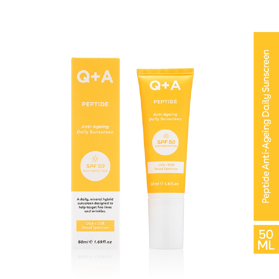 Q + A Peptide Anti-Ageing Daily Sunscreen SPF 50 50ml