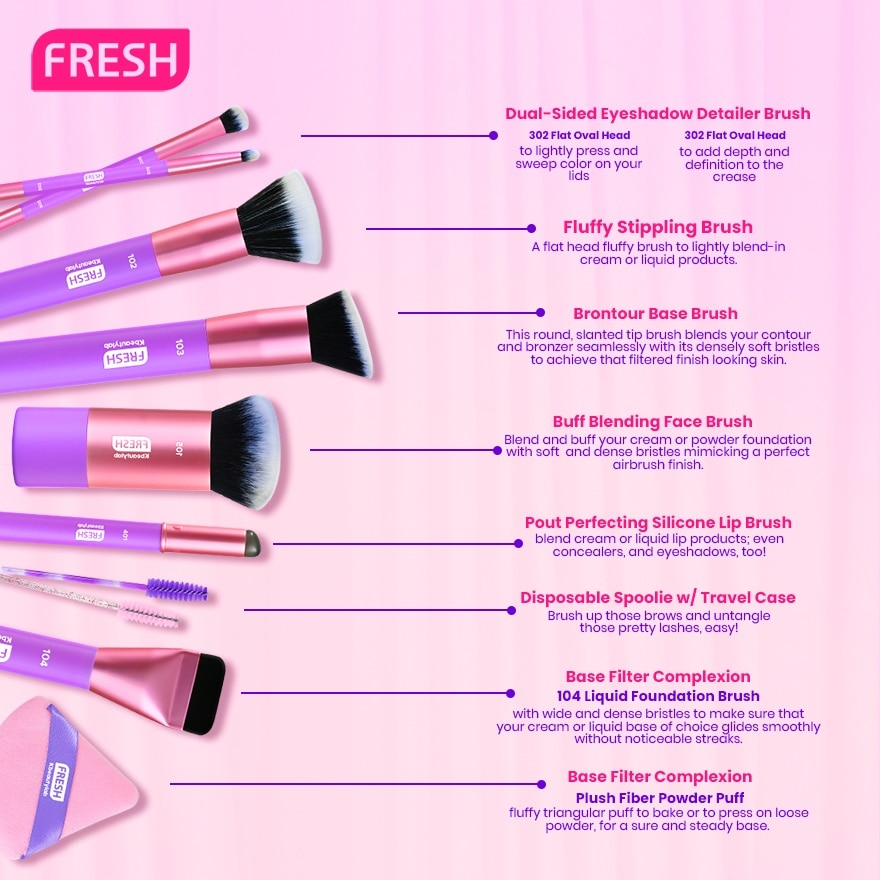 FRESH Kbeautylab Dual-Sided Eyeshadow Detailer Brush image