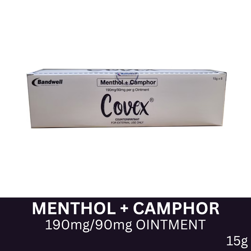 COVEX Menthol + Camphor Ointment Sold Per Piece 15g
