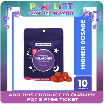 WELLSPRING - WELLSPRING Melatonin Gummies 10s x 3mg