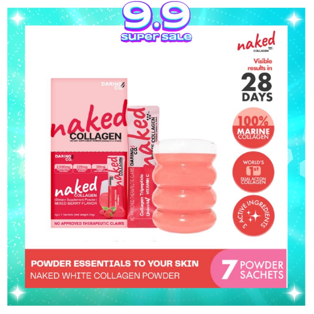 NAKED COLLAGEN Daring& Co. Naked White Collagen Powder 4g x 7s