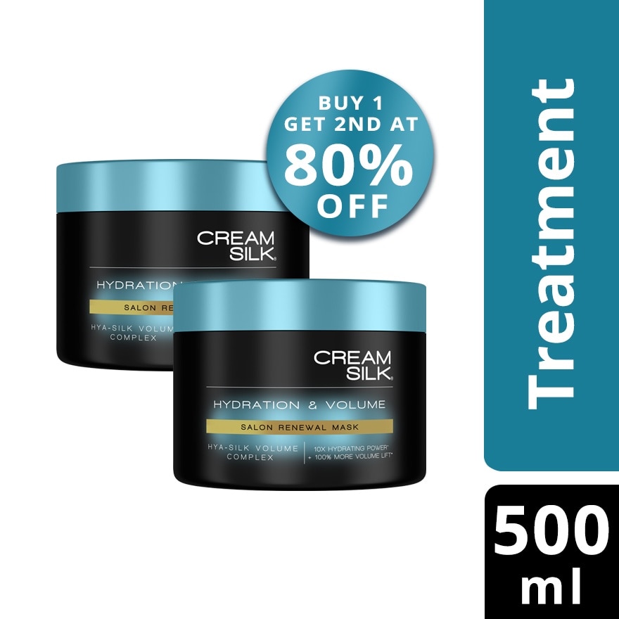 CREAMSILK Treatment Volume & HYA 500ml Buy 1 Get 2nd at 80% OFF