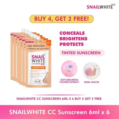 SNAILWHITE CC Sunscreen Buy 4 Get 2 Free 6ml x 6s