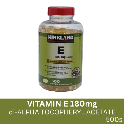 KIRKLAND KIRKLAND Vitamin E Soft Gels 500 Tablets x 180g